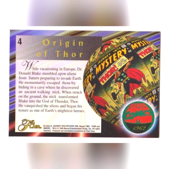 Thor Trading Card🦸 Marvel Universe 🔥 - Picture 2 of 2